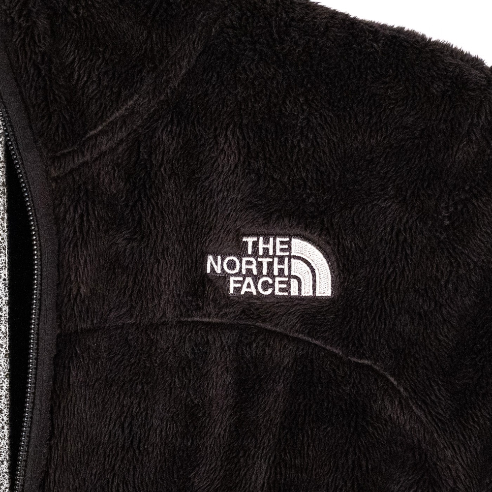 The North Face Women's Extra Soft High Pile Fleece Jacket SMALL Black Cozy Cabin - Picture 3 of 8